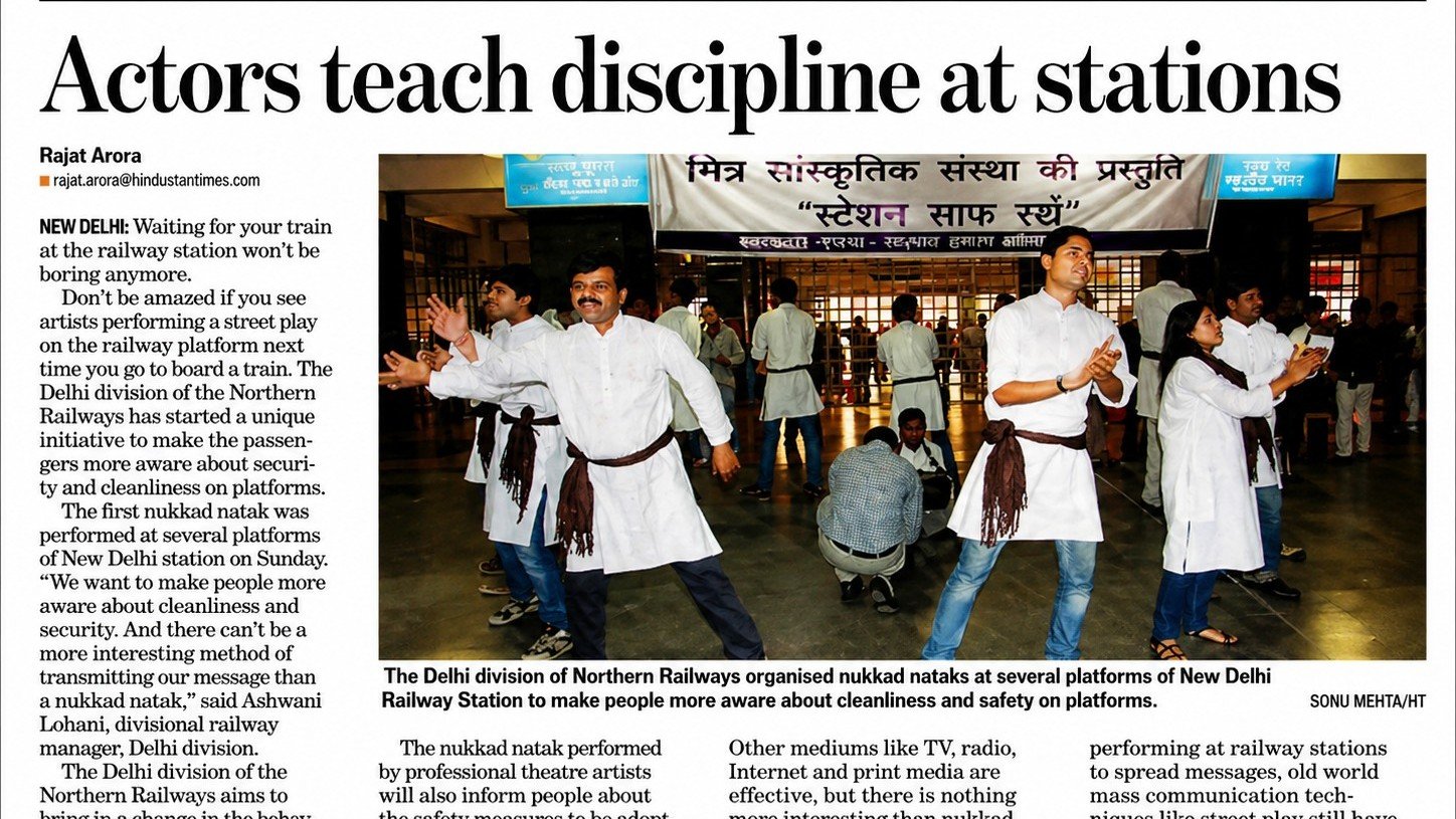 Cleanliness at New Delhi Railway Station